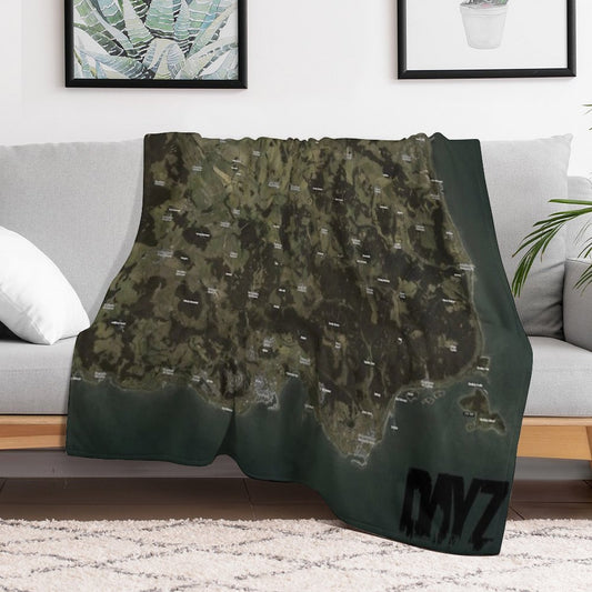 Day Z Map Throw Blanket