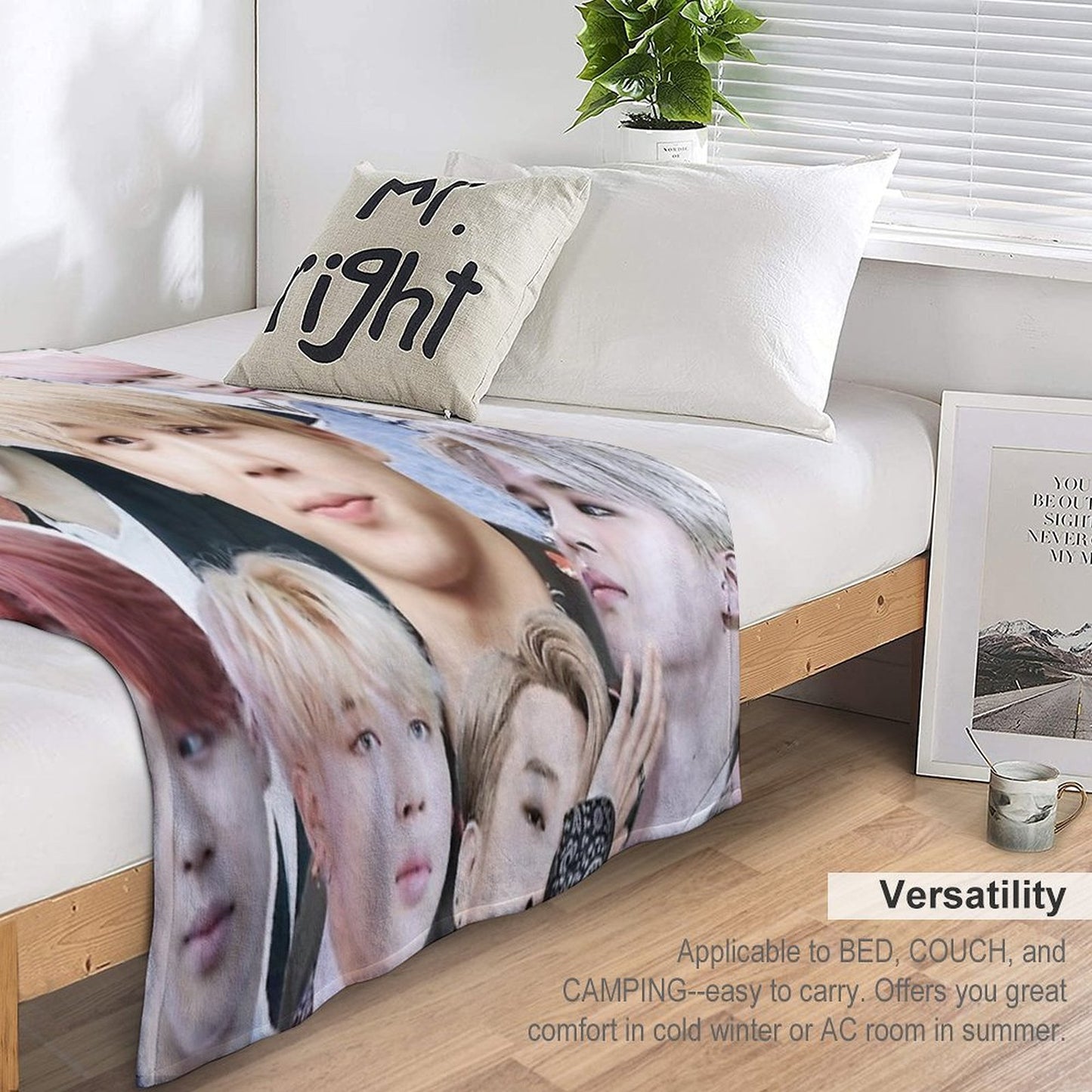 Jimin BTS Collage Throw Blanket