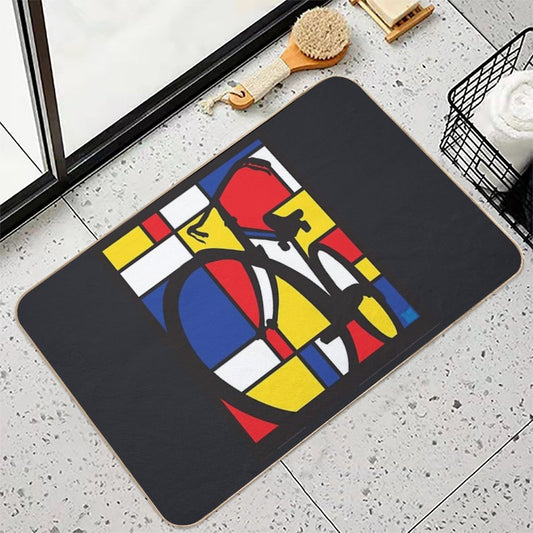 Mondrian Bicycle Art Versatile Bath Mat