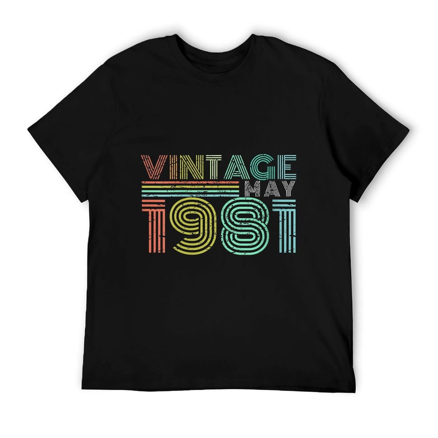 Womens 40th Birthday Gift Vintage May 1981 40 Years Old Polyester Blend T-Shirt