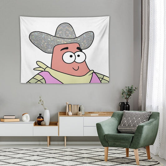 Yeehaw Patrick Star Tapestry