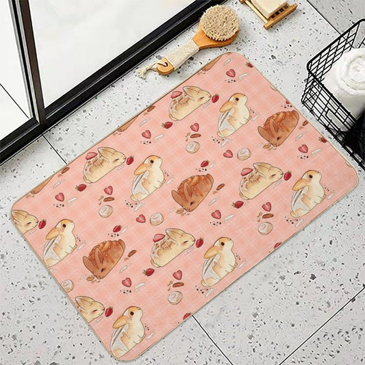 Cinnabunnies- Cinnamon Roll Bunnies Bath Mat