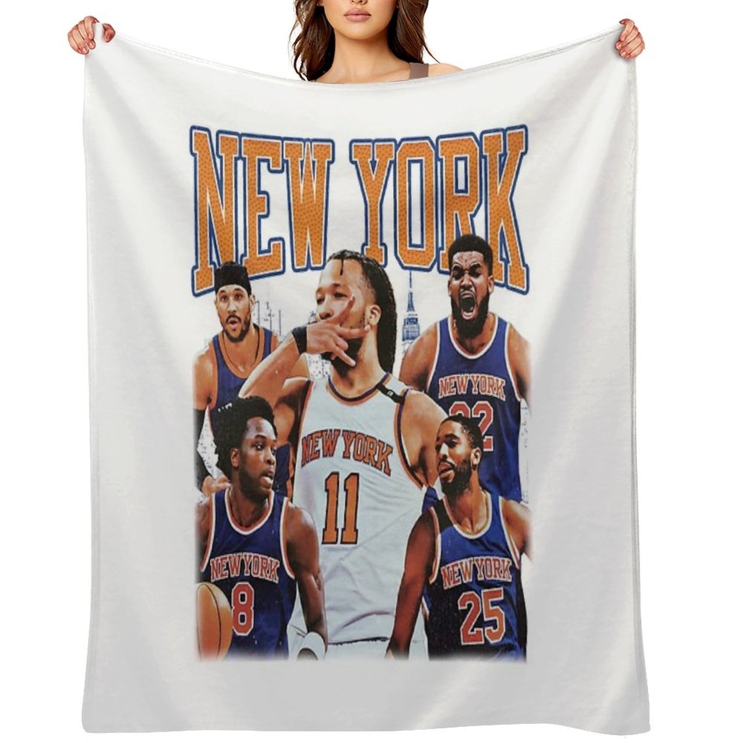 NEW YORK BASKETBALL Throw Blanket