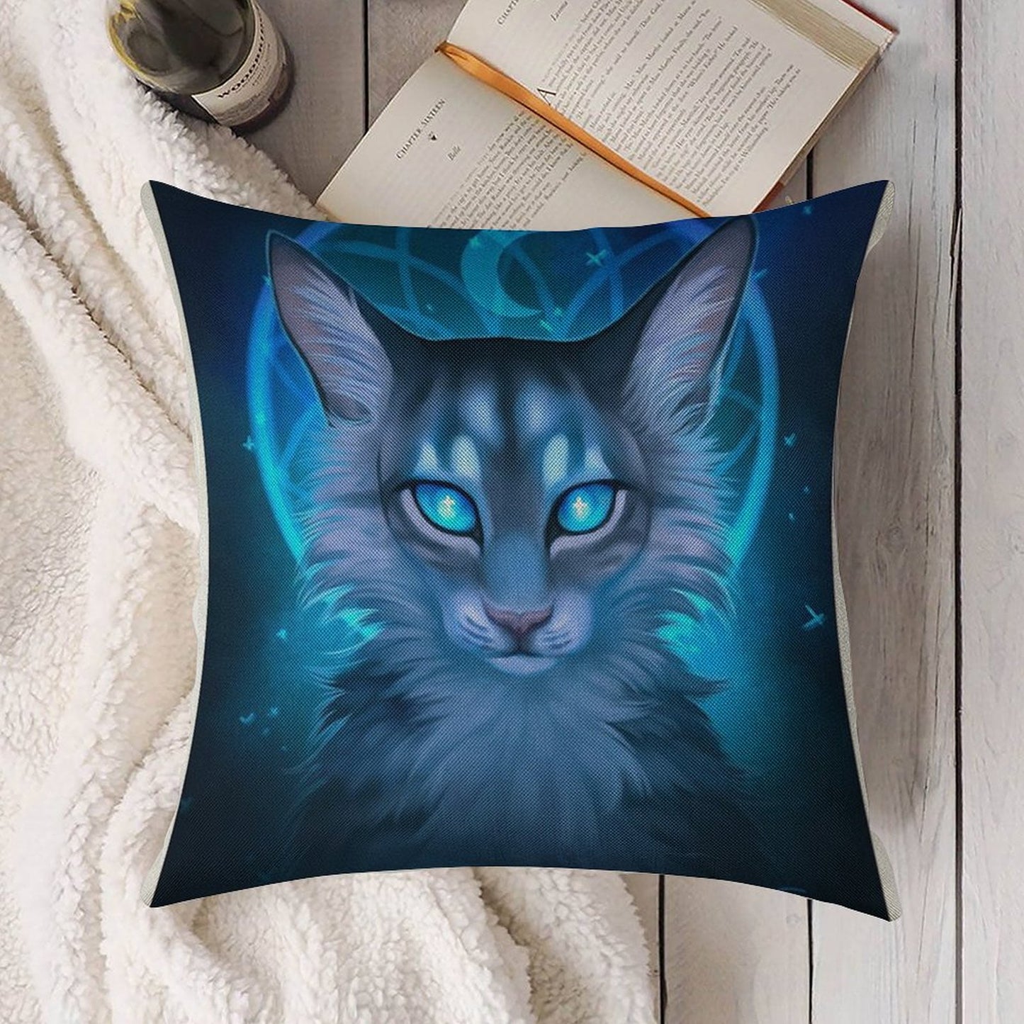 Warriors Jayfeather Linen Throw Pillow Cover