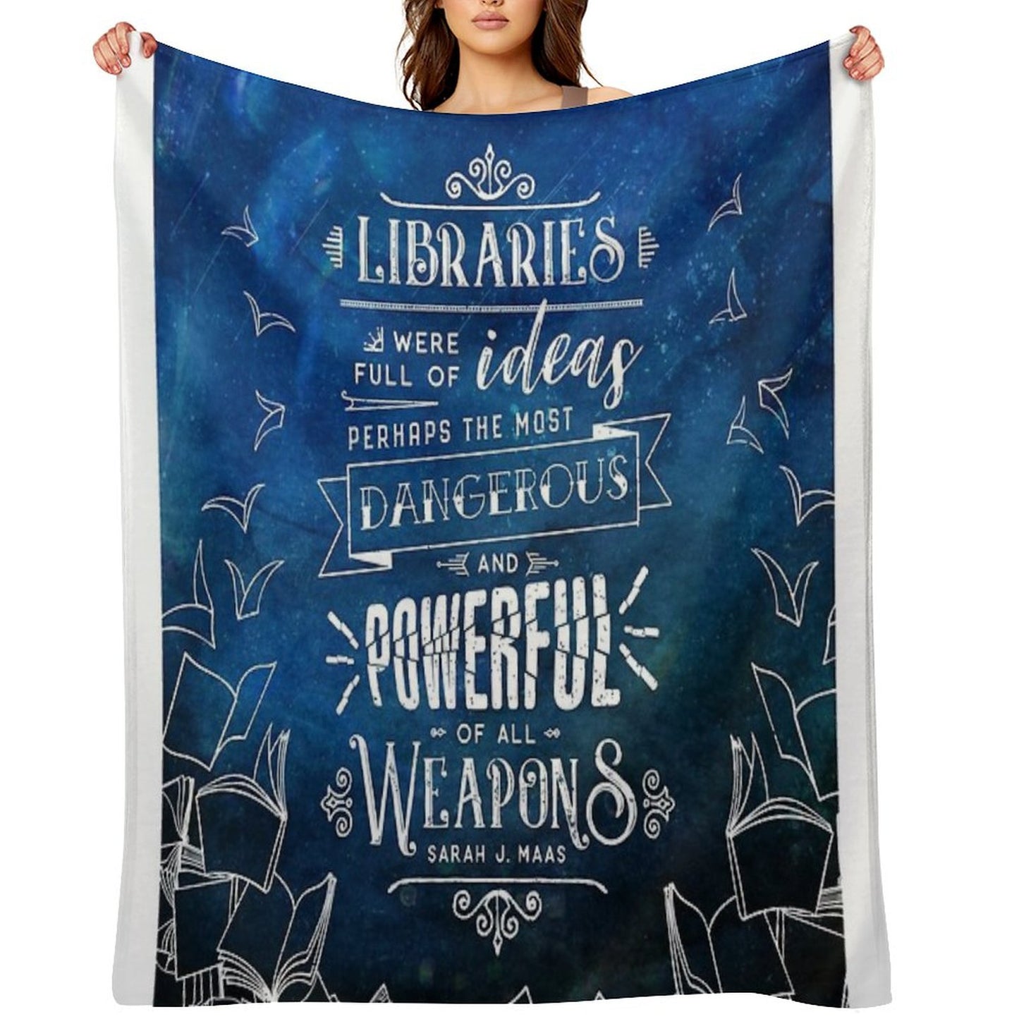 Libraries Throw Blanket