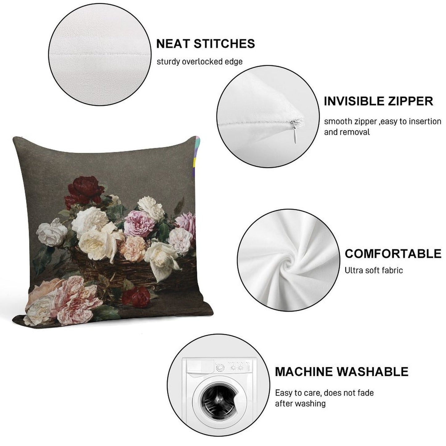 New Order - Power, Corruption & Lies Soft Fade-Resistant Throw Pillow