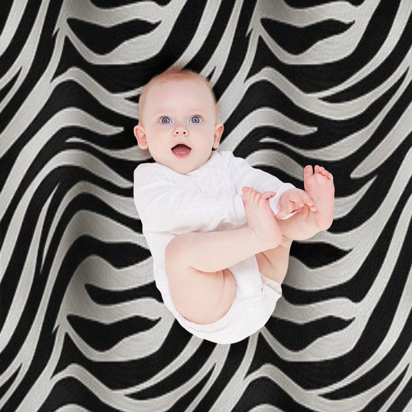 Unique Zebra Skin Pattern Throw Blanket