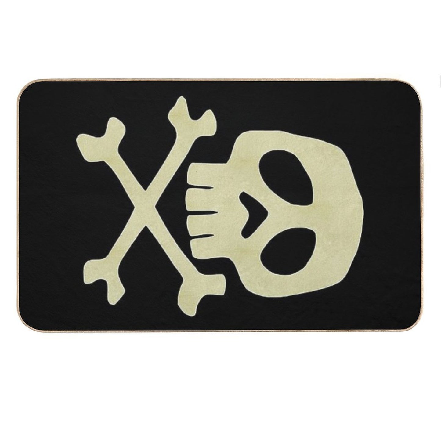 Danzig Style Harlock Skull Crossbones Jolly Roger Bath Mat