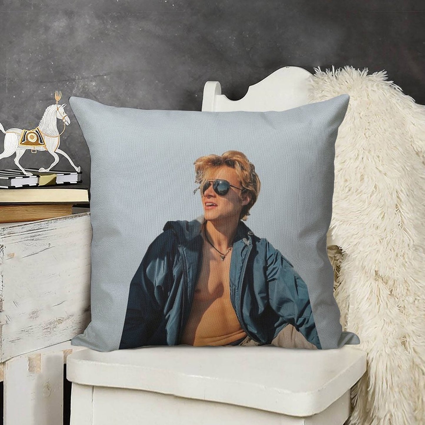 Rudy Pankow Linen Throw Pillow Cover