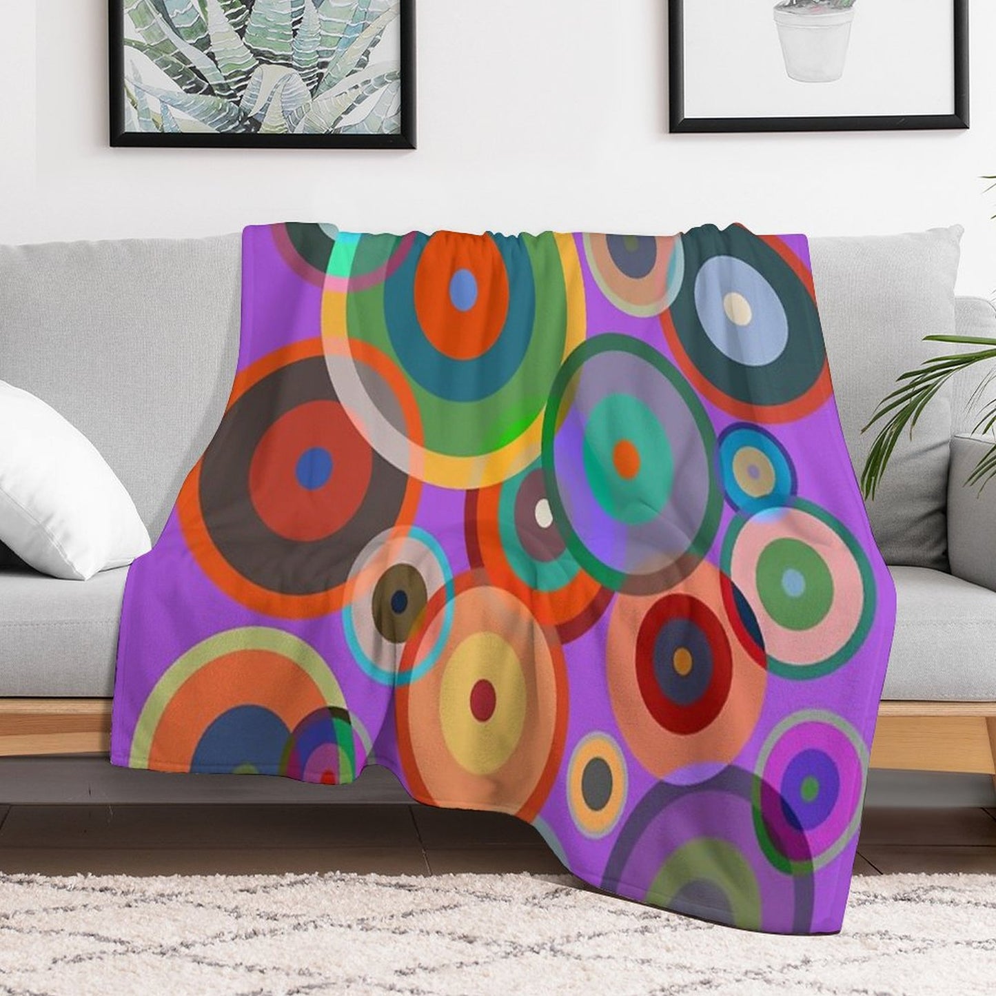 Kandinsky #4 Throw Blanket