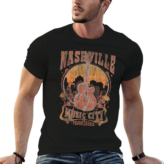 Nashville Tennessee Guitar Country Music City Guitarist Gift  Moisture-wicking T-Shirt