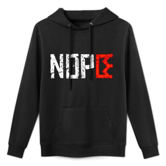 No Kings Nope Protest Sign Horizontal Colorfast Hoodie