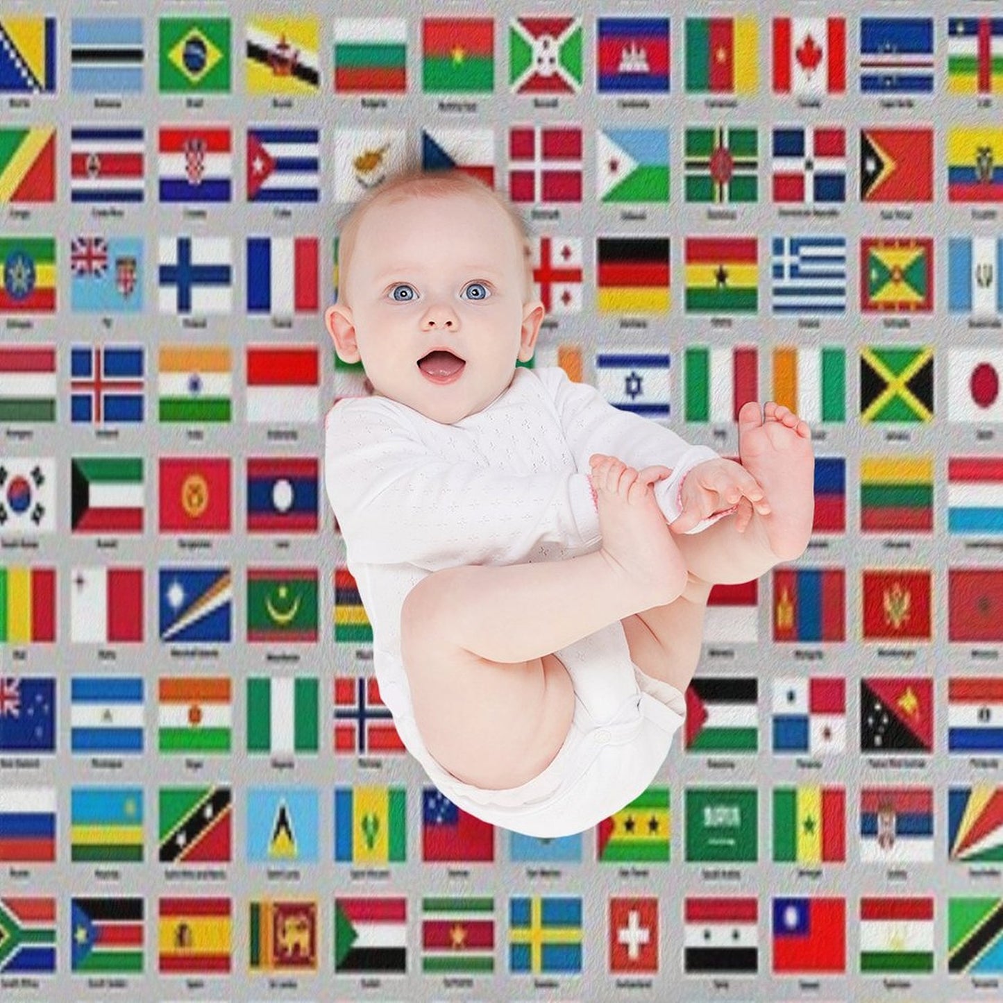 All of The Current World Flags Every Nation Throw Blanket