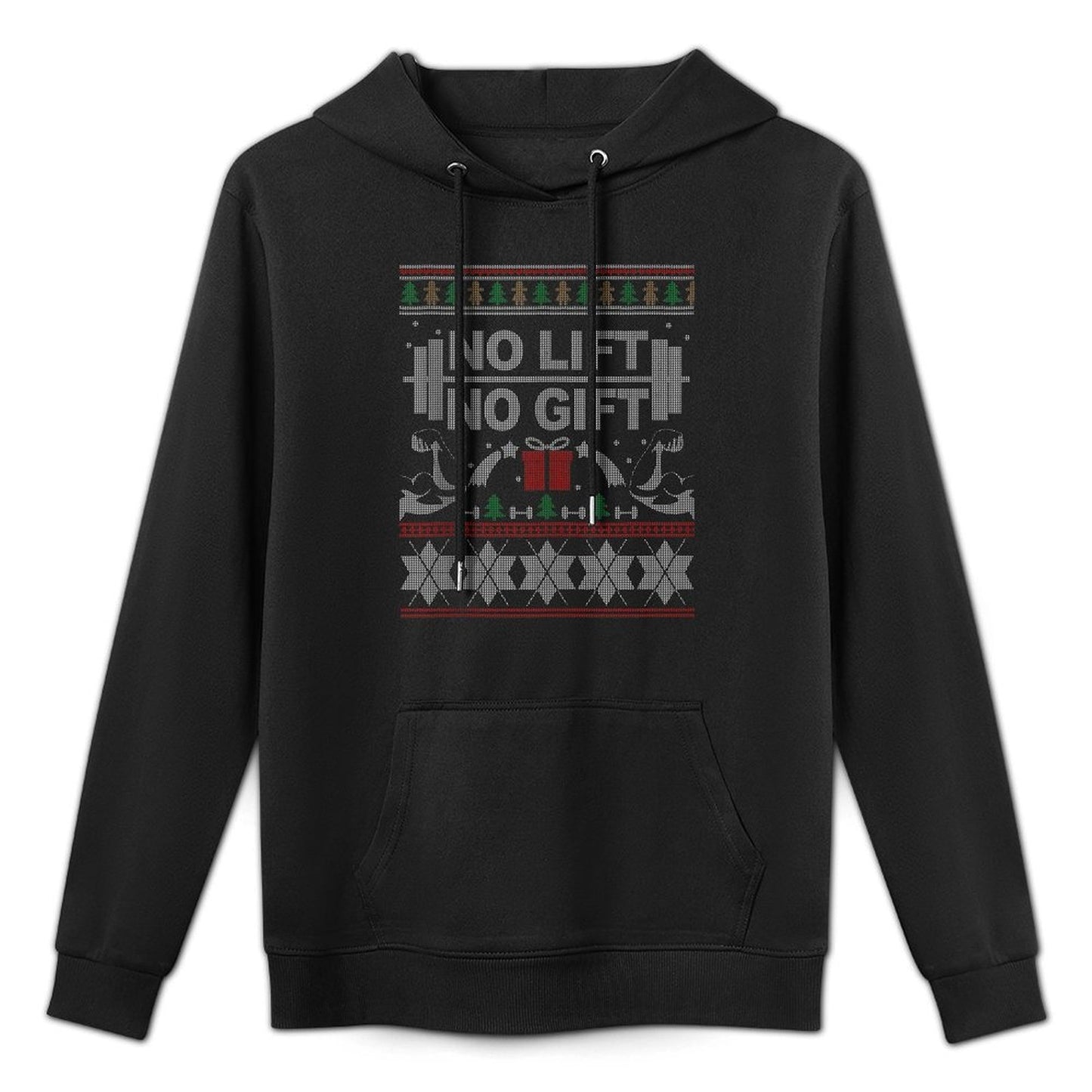 No Lift No Gift Ugly Christmas Sweater Bodybuilder XMas Gift Moisture-Wicking Hoodie