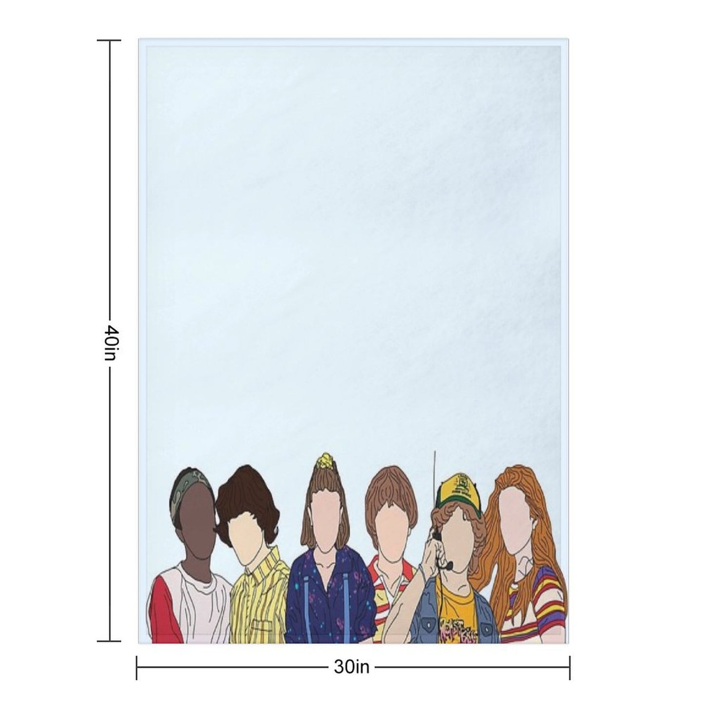 Stranger Things 3 Throw Blanket