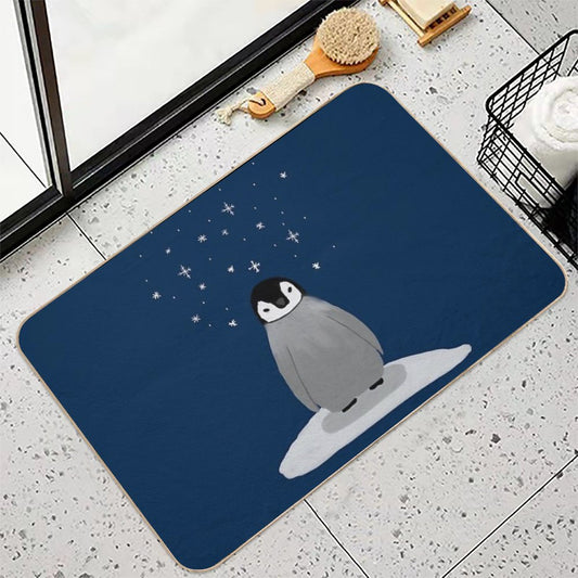 Happy Little Penguin Bath Mat