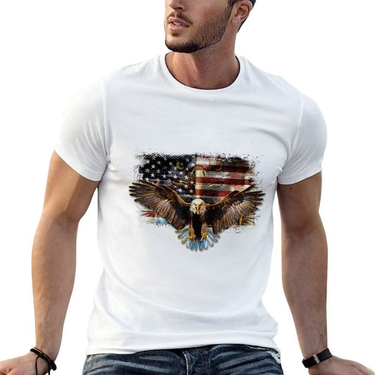 Bald Eagle 4th of July American USA Eagle Patriotic Slim-fit Cut T-Shirt