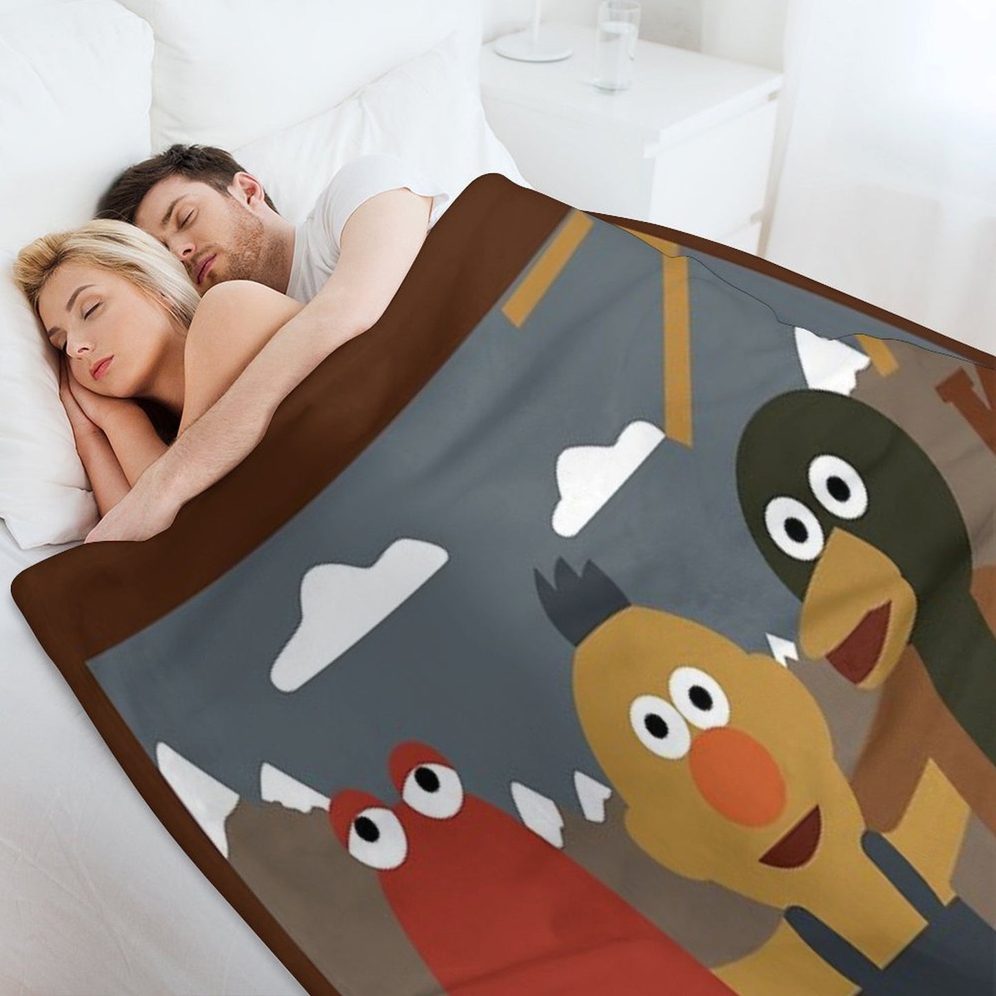 Don't Hug Me I'm Scared Minimalist Throw Blanket