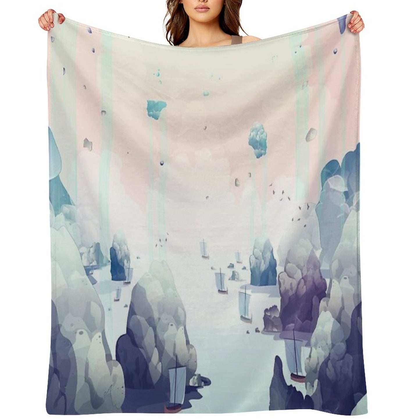 Edge of The Earth Throw Blanket