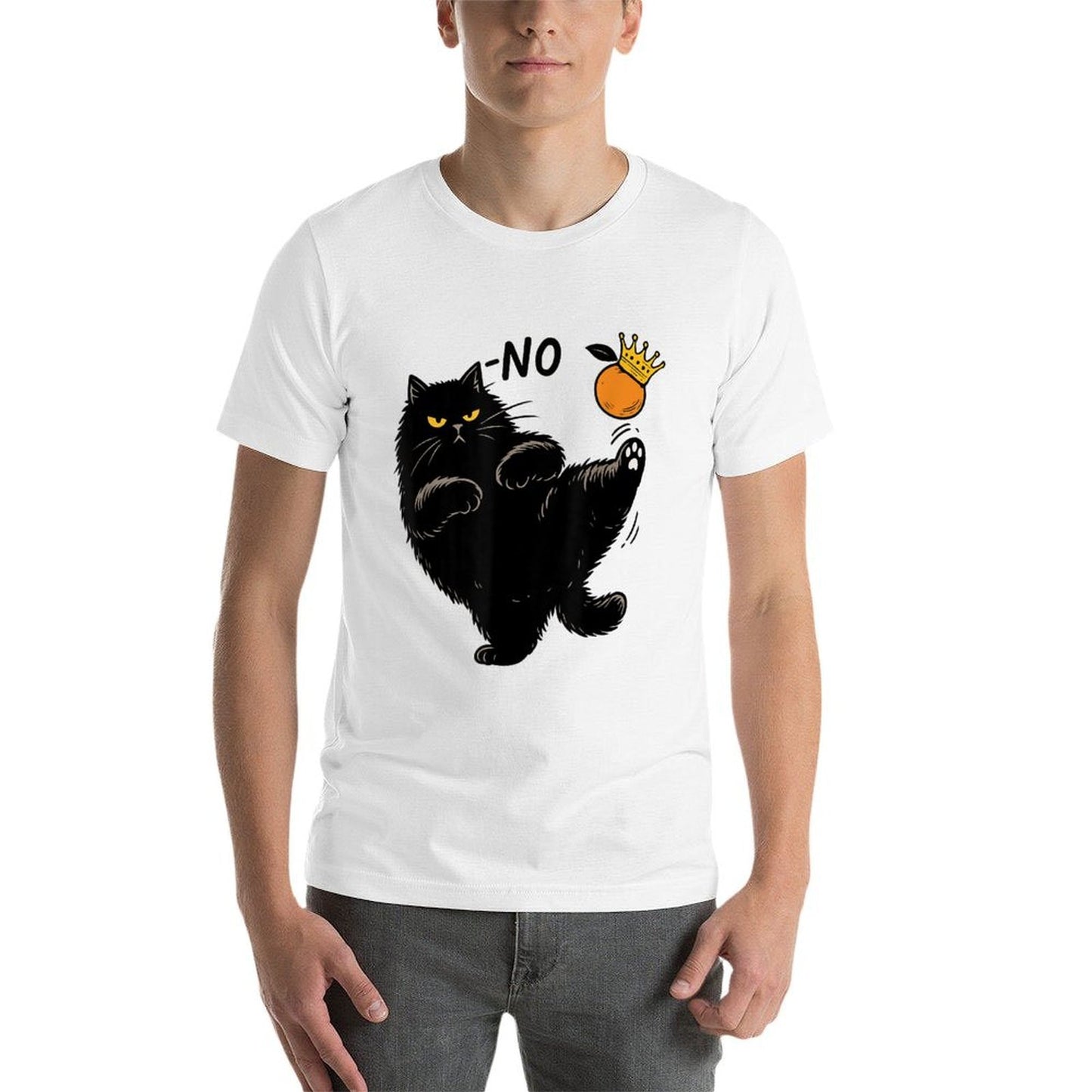 No Kings In America Black Cat Comfortable T-Shirt