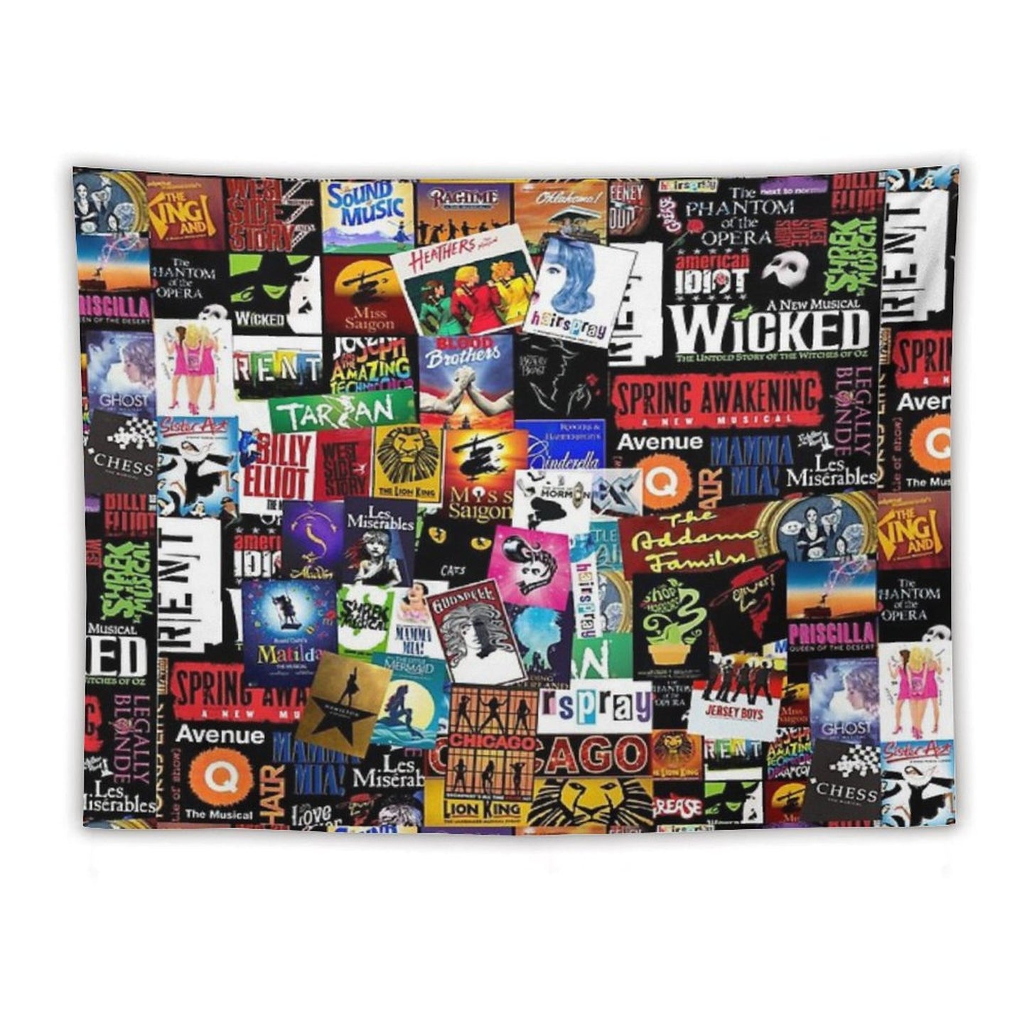 Musicals Collage II Original Tapestry