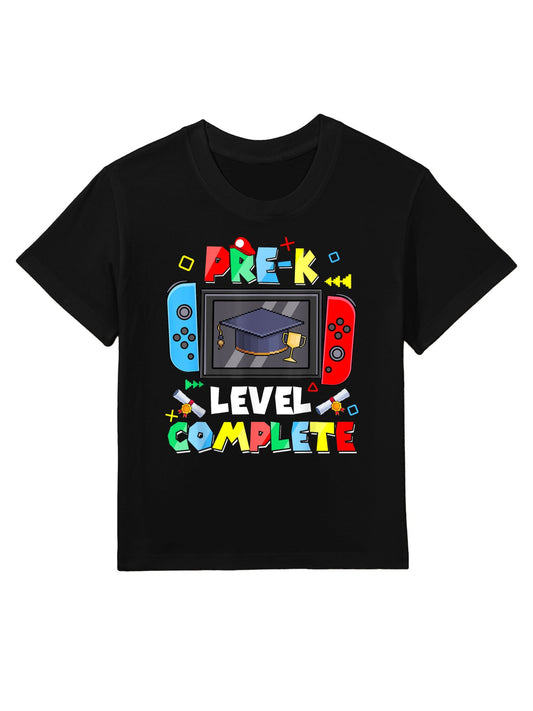 Pre-K Level Complete Video Gamer Graduation Kids Boys Kids T-Shirt