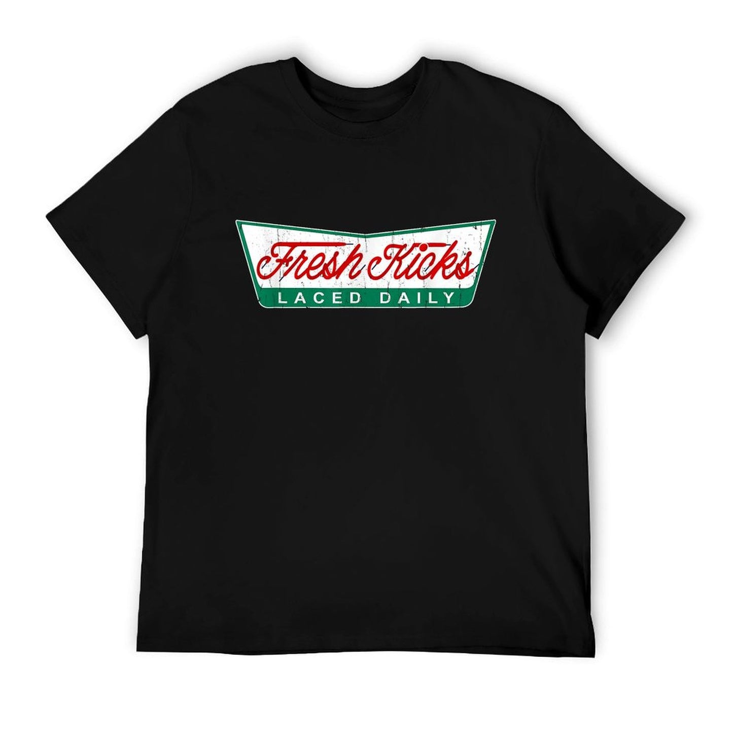Sneaker Sauce Apparel Fresh Kicks Laced Daily Unisex-Adults Black S T-Shirt
