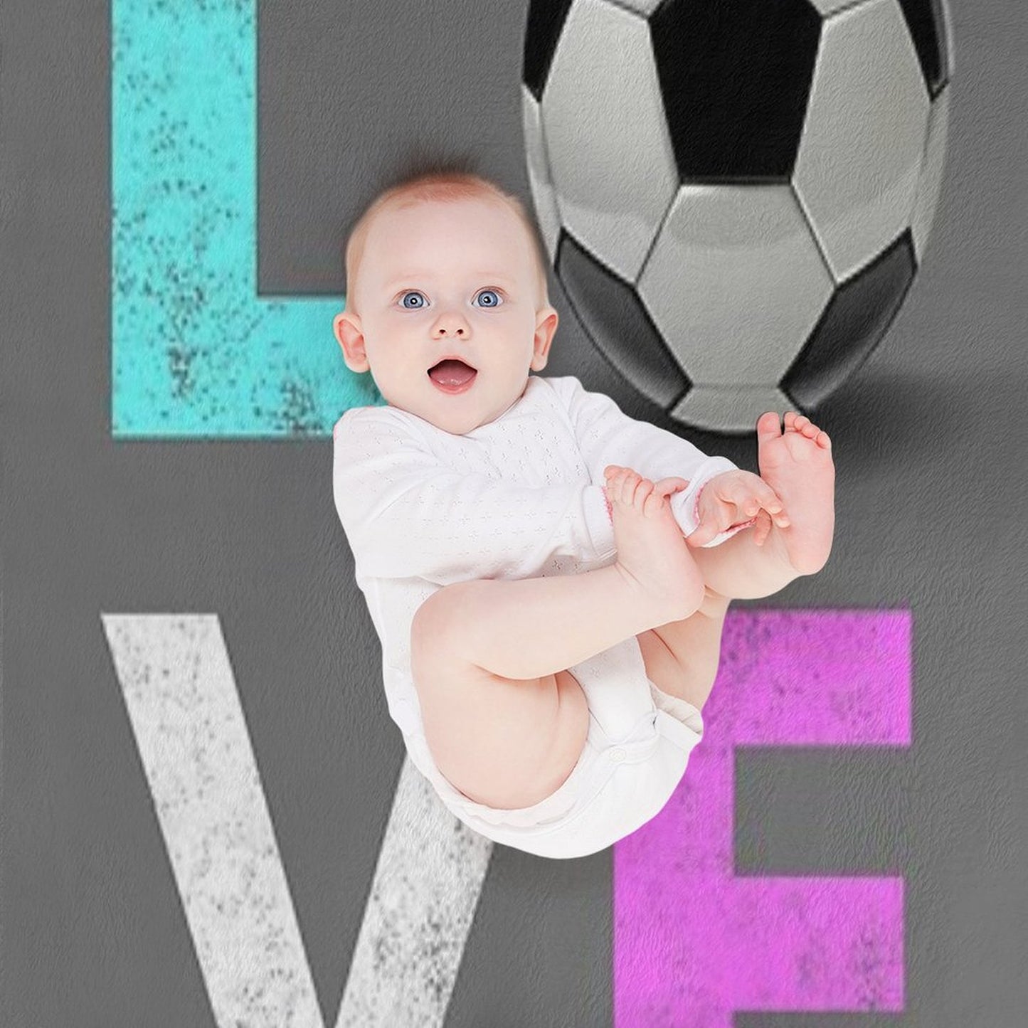 Cutest Girls LOVE SOccer Gift Design We Love Soccer Throw Blanket