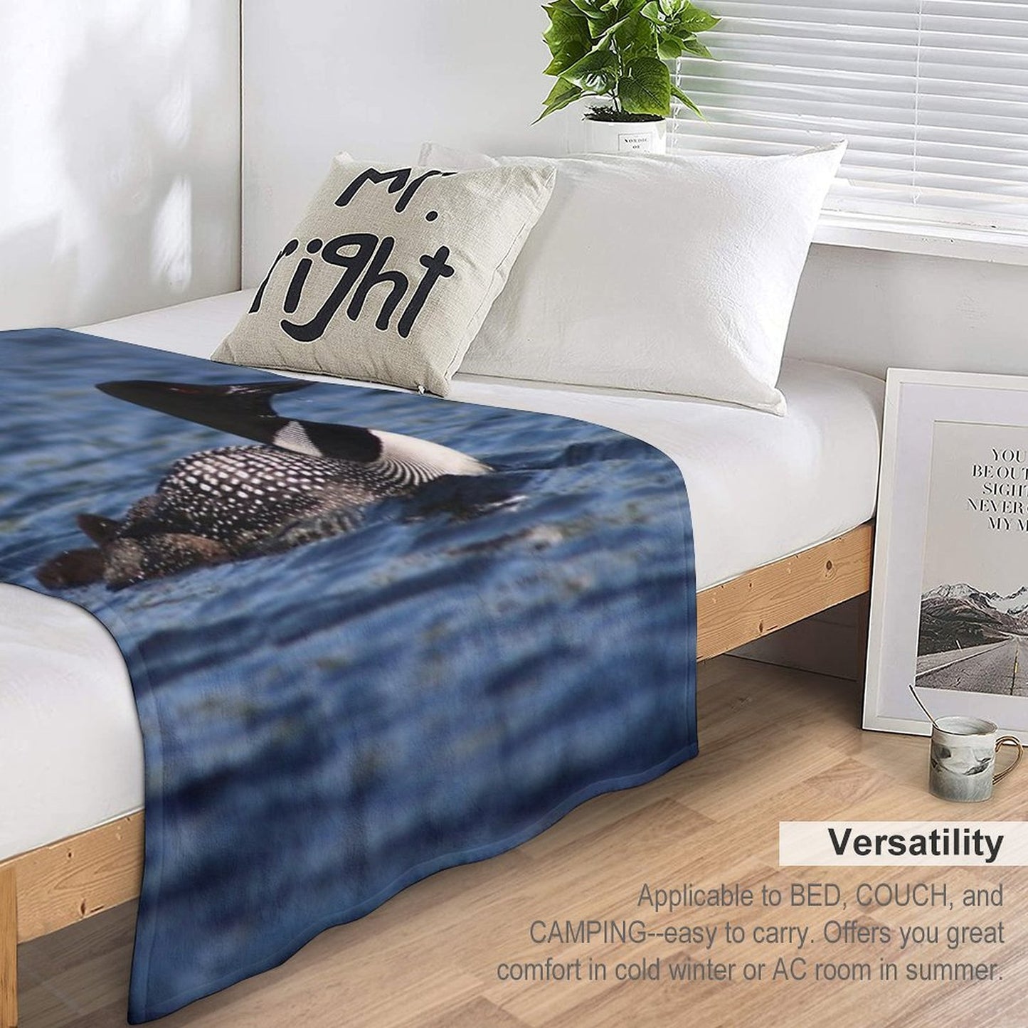 Common Loon Throw Blanket