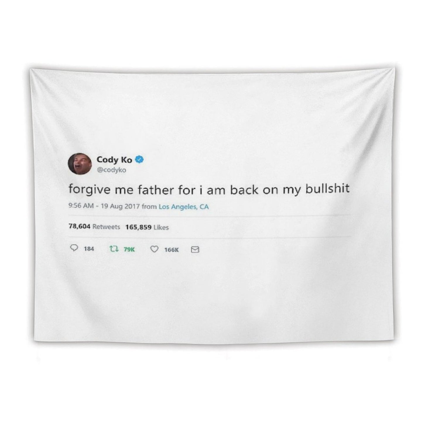 Cody Ko Tweet Tapestry