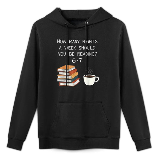 Funny Reading 67 Six Seven Meme English Teacher Book Lover Machine Washable Hoodie