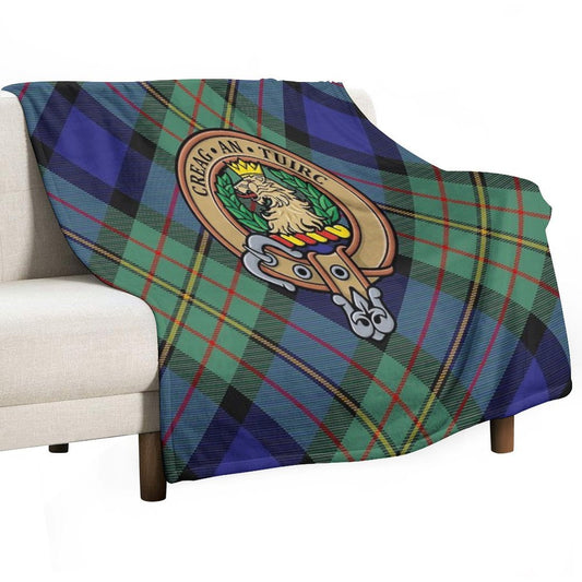 Clan MacLaren Crest Throw Blanket