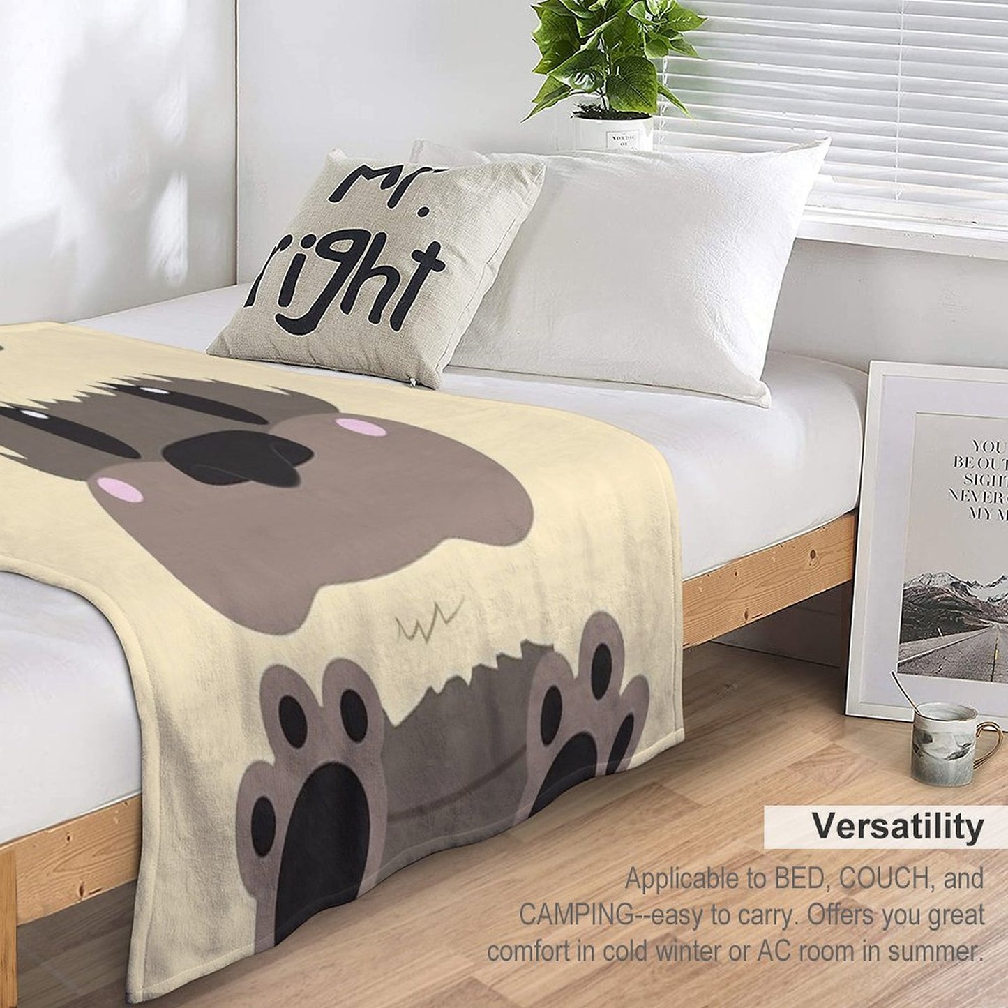 Appa Block Throw Blanket
