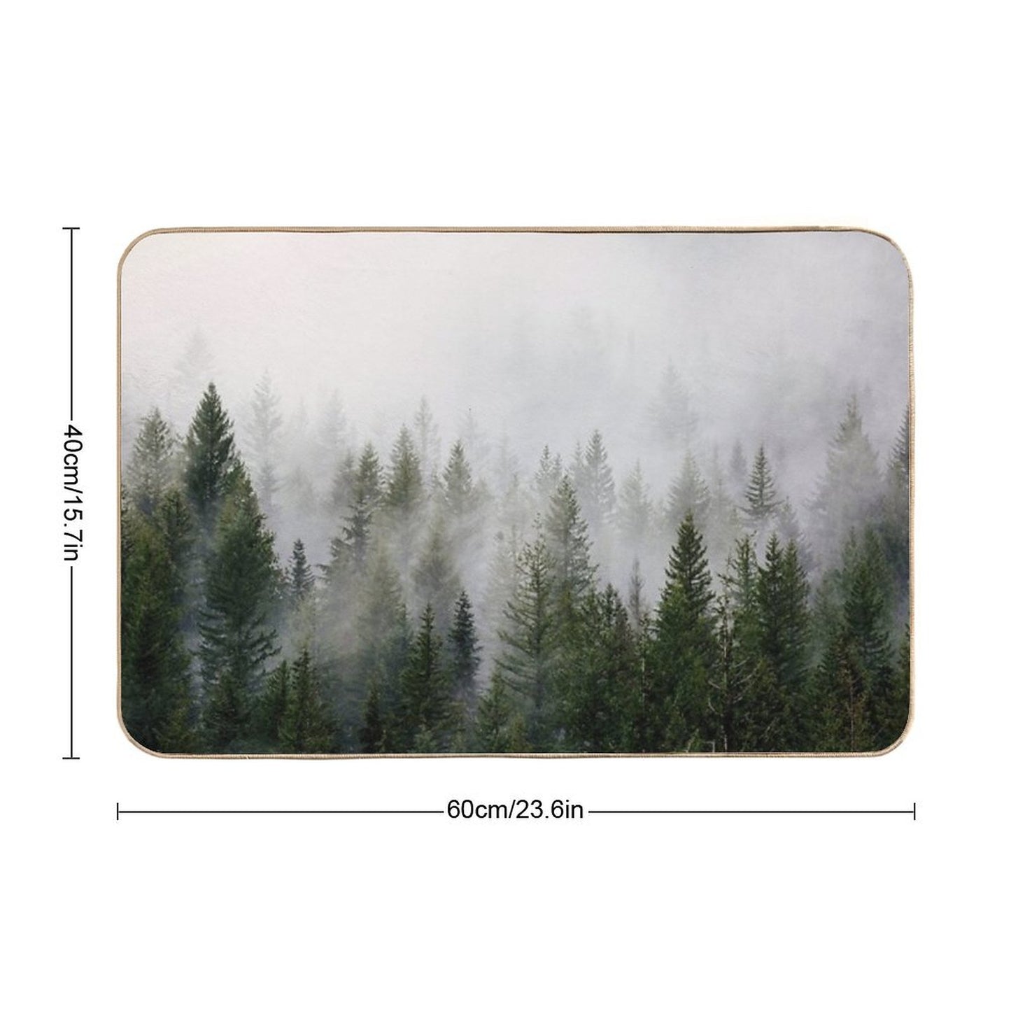 Misty Forest Bath Mat