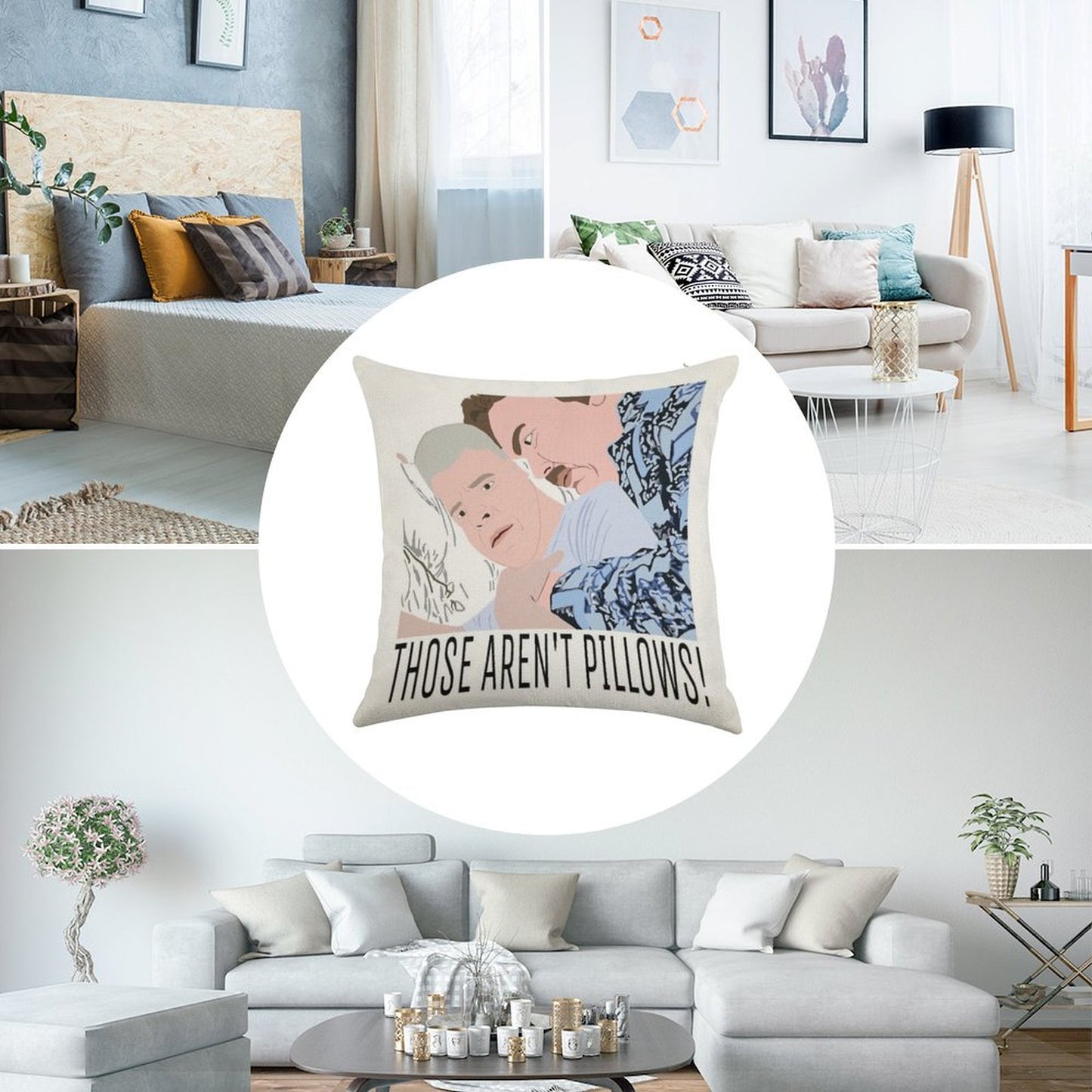 Those Aren’t Pillows! Linen Throw Pillow Cover