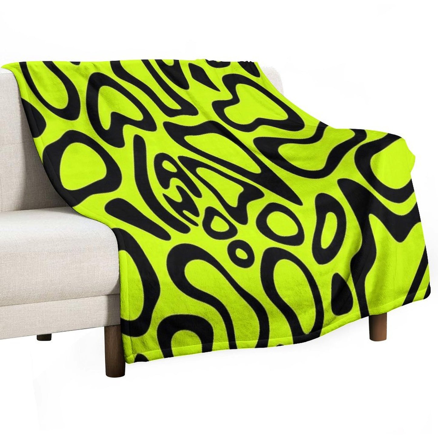 Lando Norris 2024 Helmet Pattern Black Throw Blanket