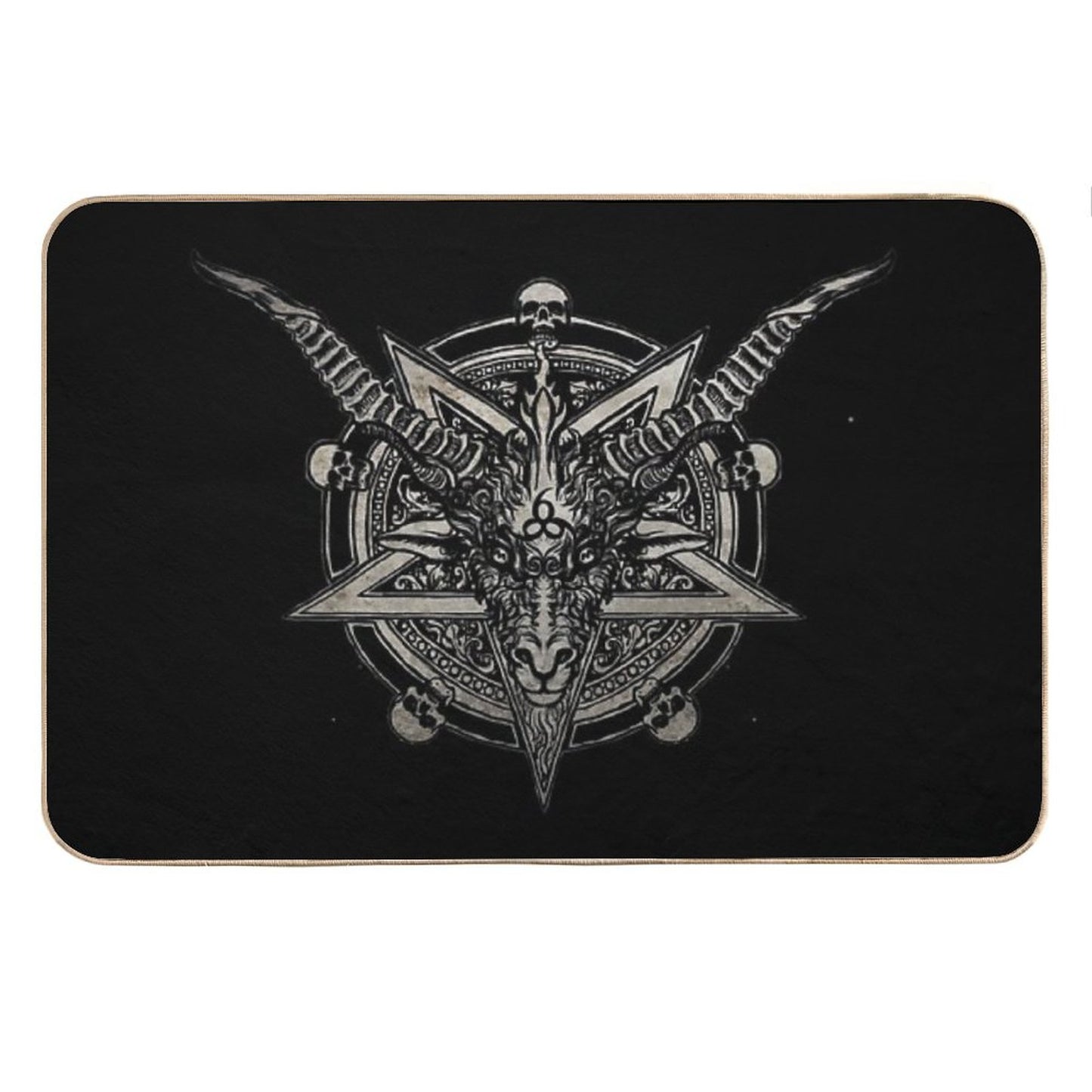 666 Baphomet Bath Mat