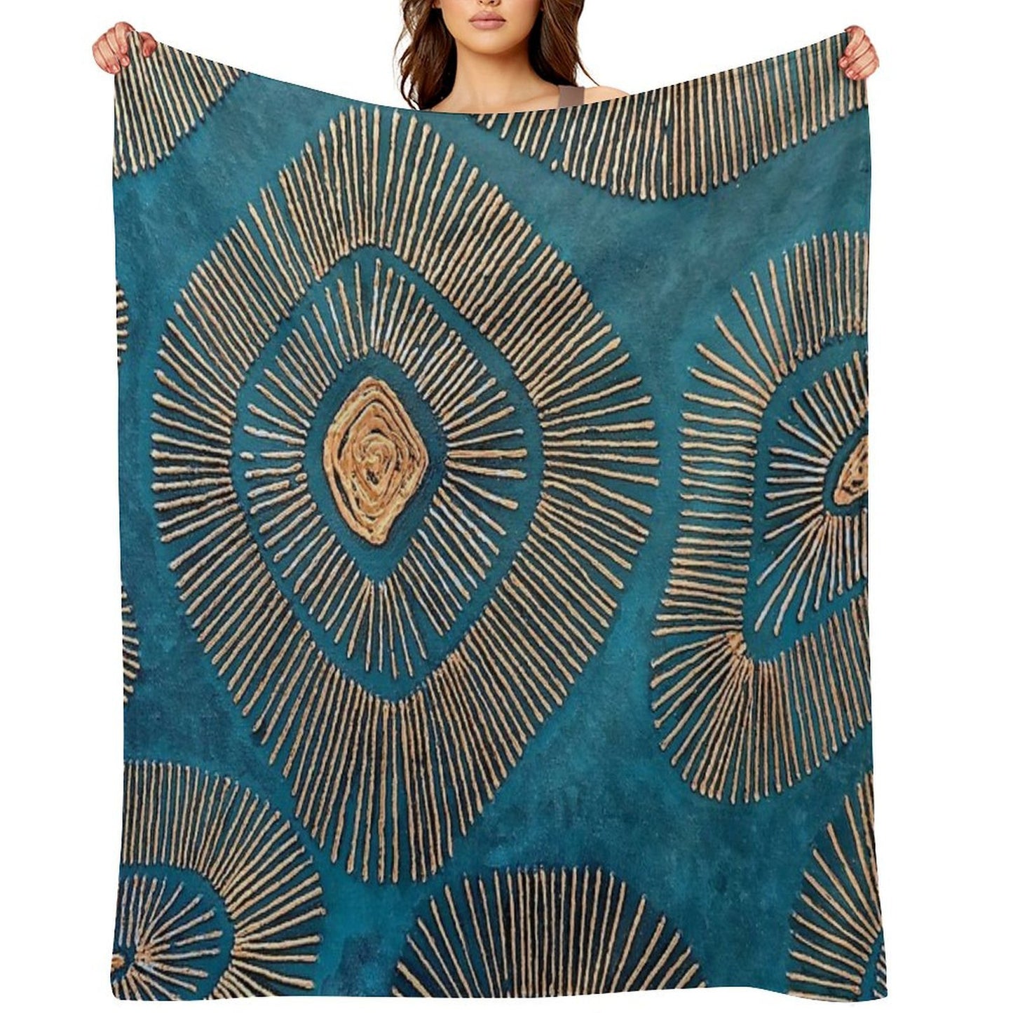 Fossilized Throw Blanket