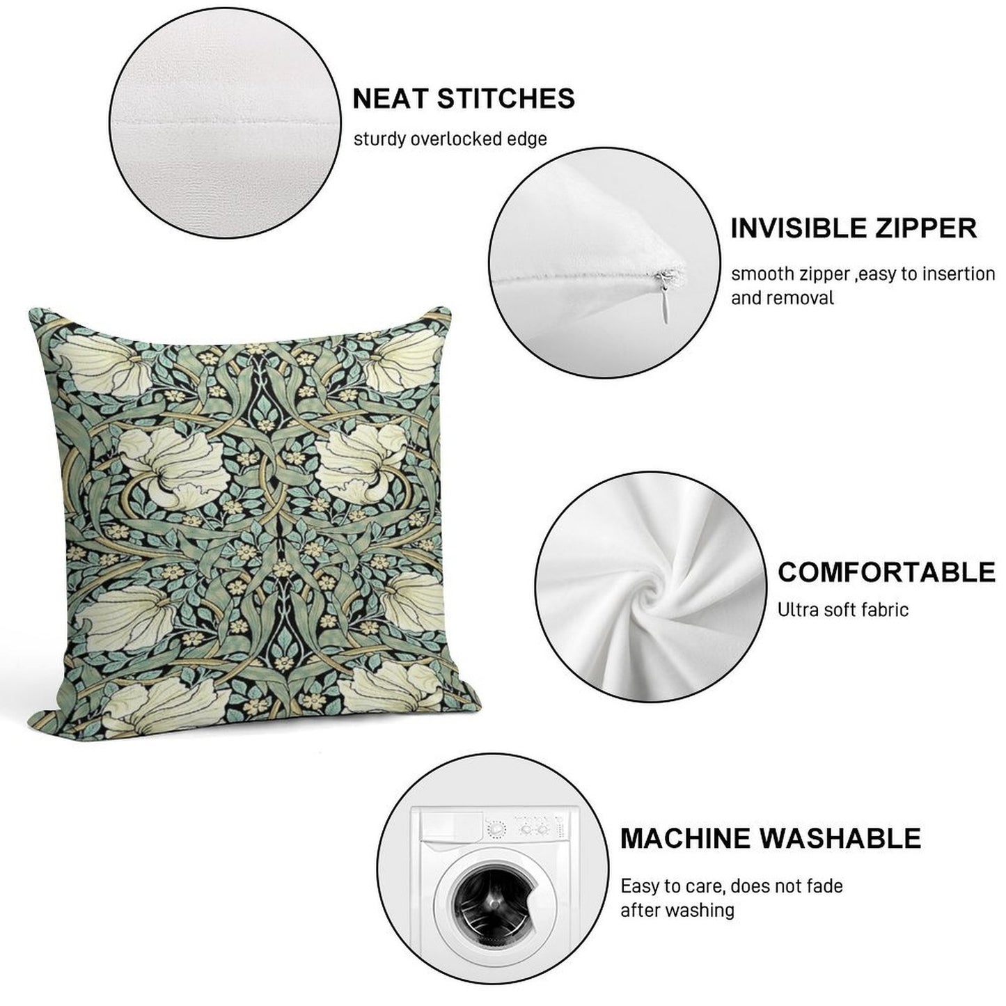 William Morris - Pimpernel Soft Style Accent Throw Pillow