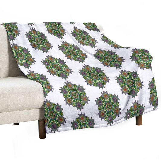 Indian Style Mandala 2 Throw Blanket