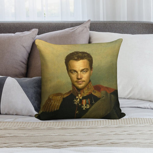 Leonardo Dicaprio - Replaceface Soft Gift Ready Throw Pillow