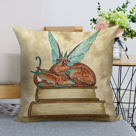 Nap Time Linen Throw Pillow Cover