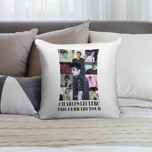Charles Leclerc Eras Tour Soft Reinforced Edging Throw Pillow