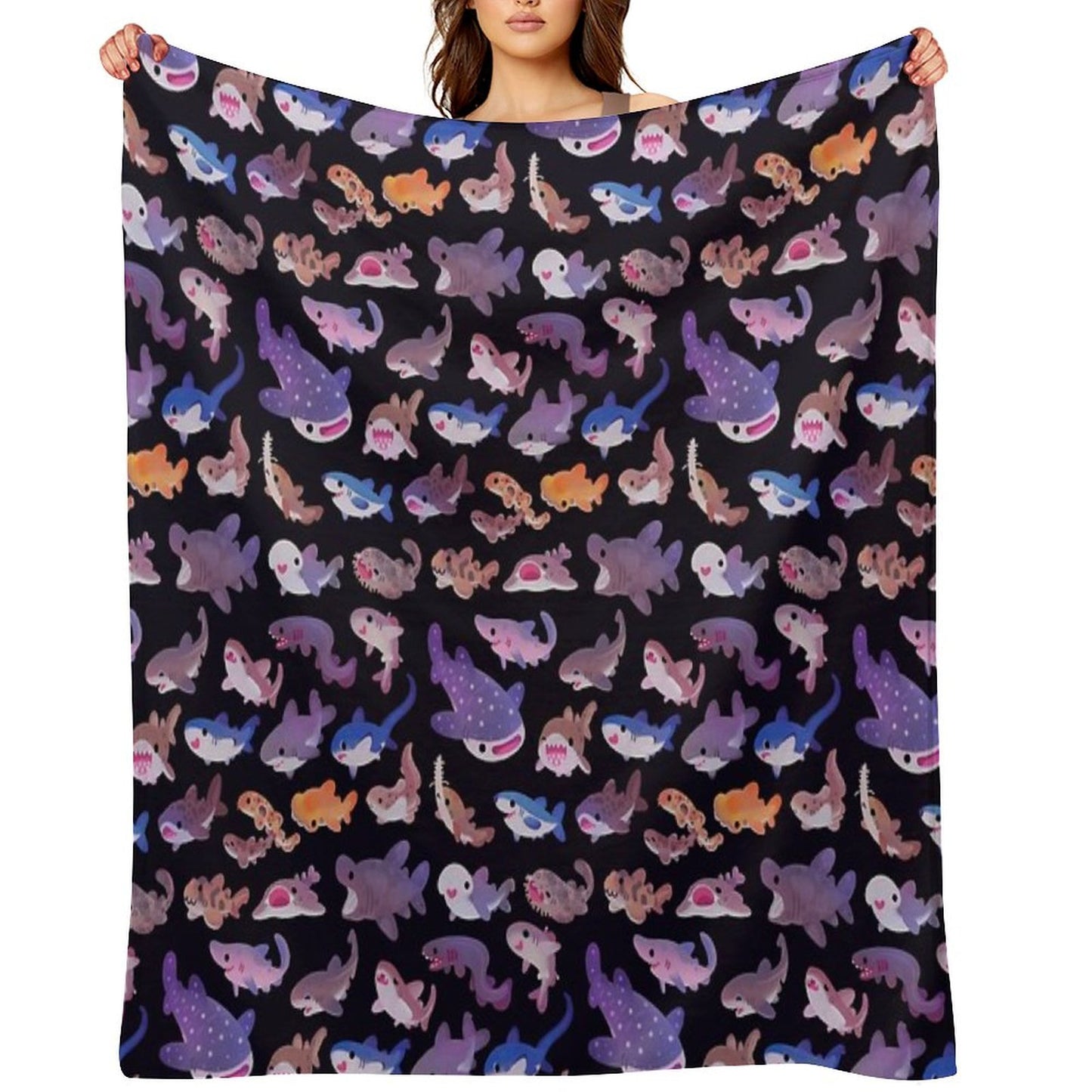 Shark Day Throw Blanket
