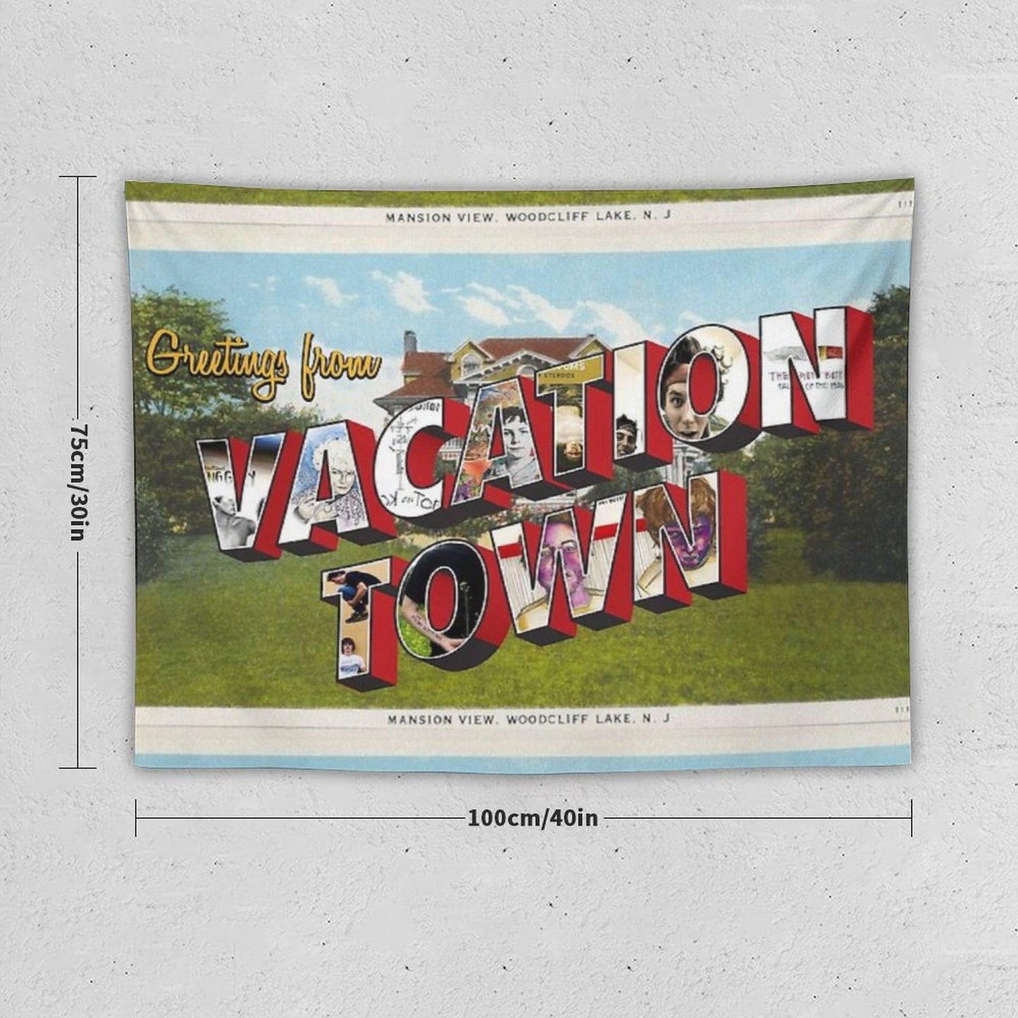 Vacation Town Postcard (TFB) Tapestry