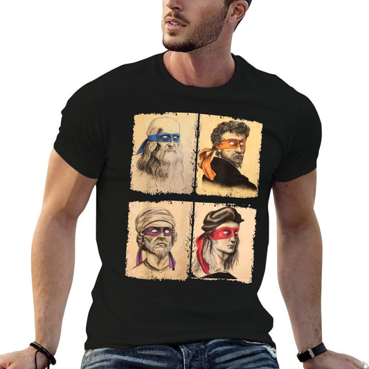 Humor Italian Artists T Shirt for Turtles Art Lovers T-Shirt