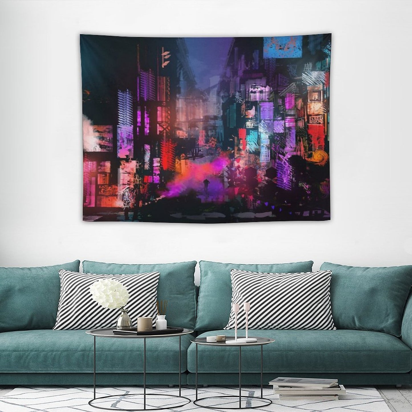 Unleashed at Night Tapestry