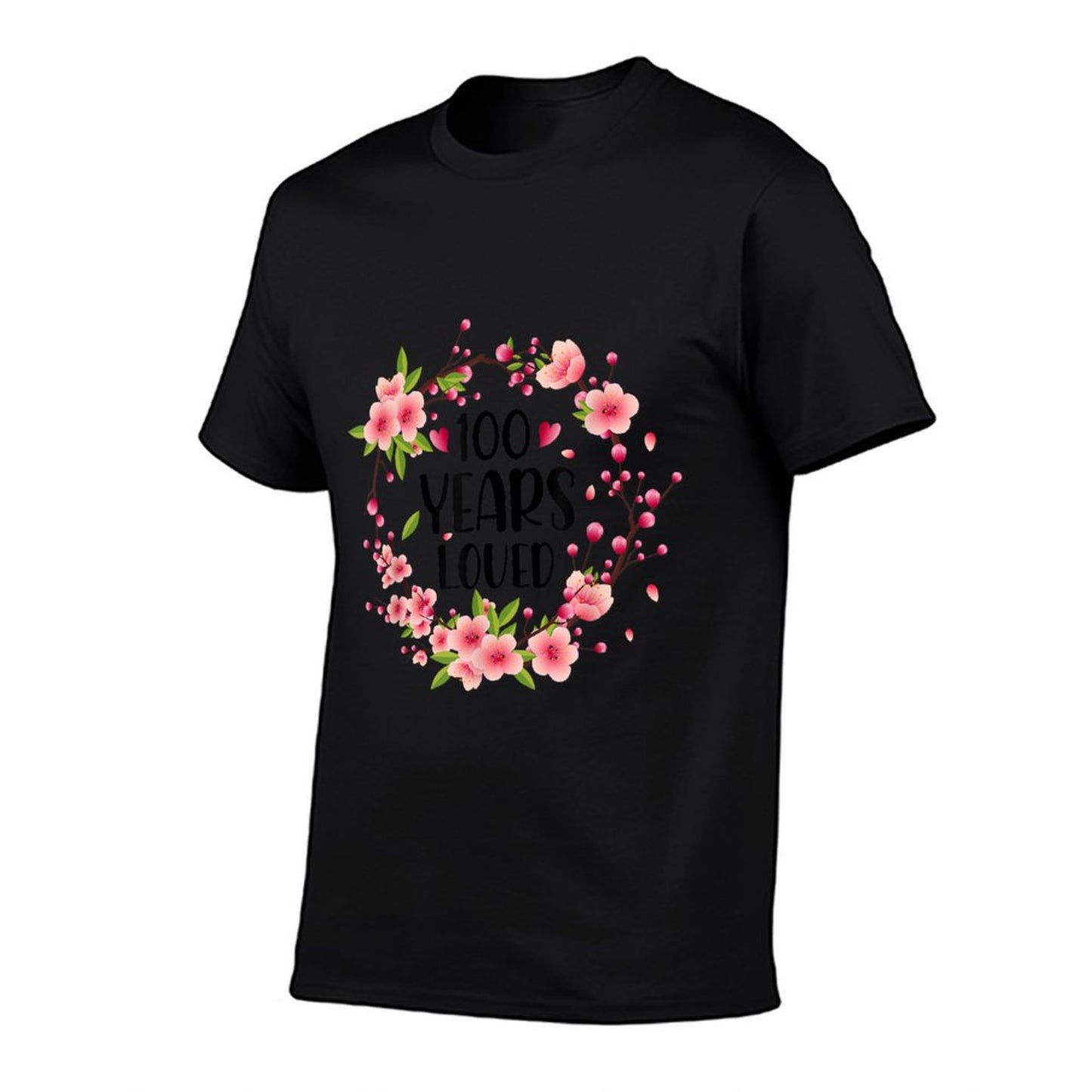 Floral 100 Years Old 100 Years Loved 100th Birthday Women T-Shirt