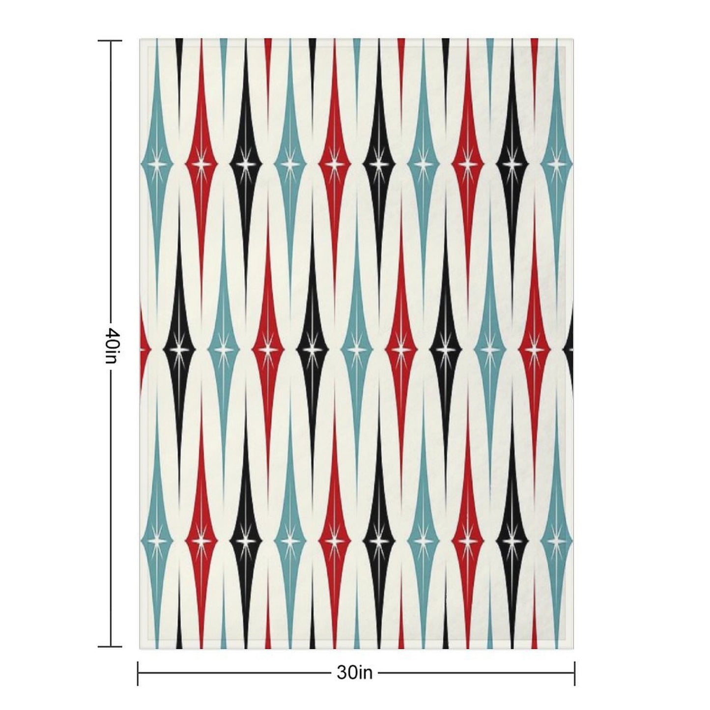 Starburst Diamonds Throw Blanket