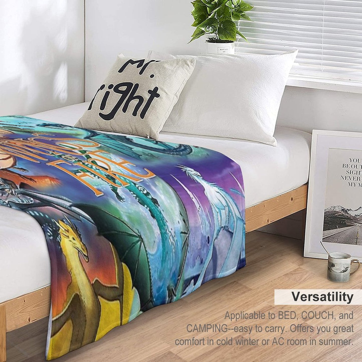 Wings of Fire All Dragon Series Throw Blanket